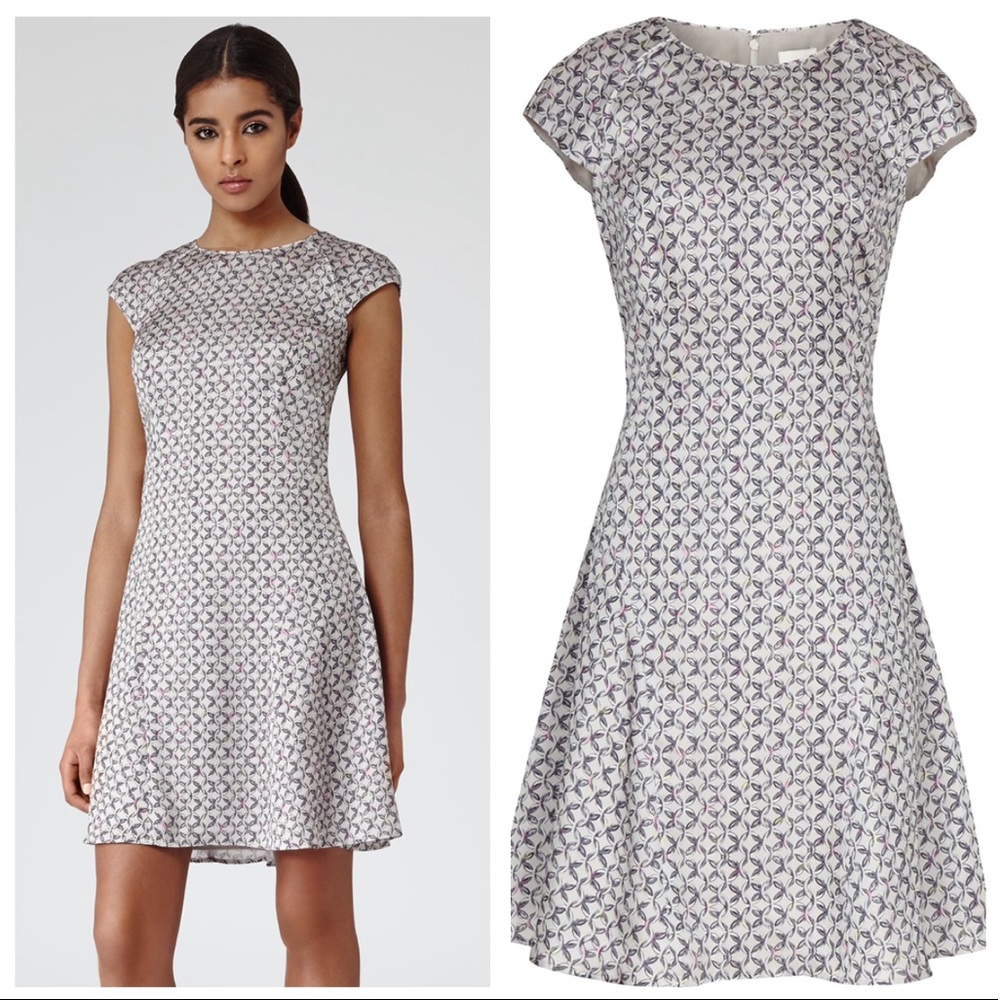 Reiss skala print dress